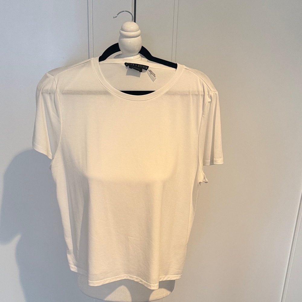 Alice & Olivia Classics Elegant White Women's Top